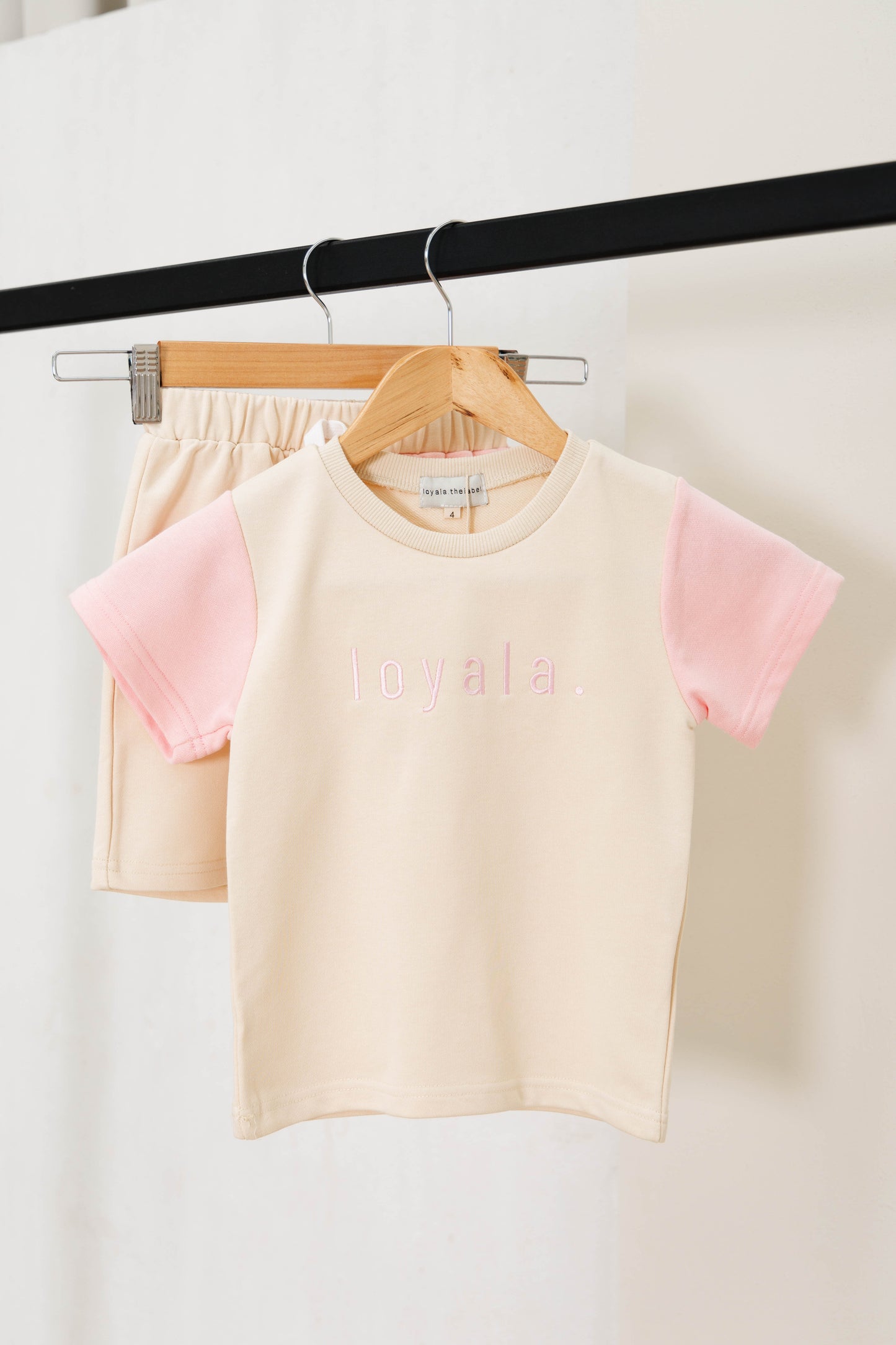 Essentials T-Shirt Set - Blush